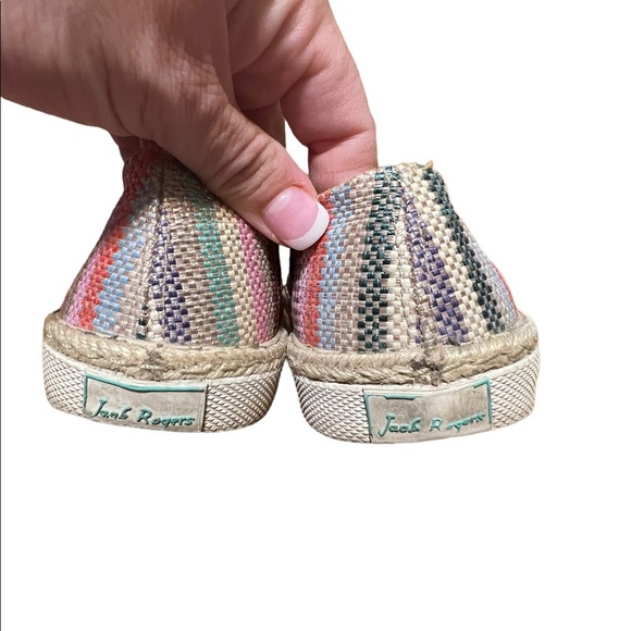 Jack Rogers Rainbow Color Slip On Shoes Size 9.5 - Picture 2 of 4